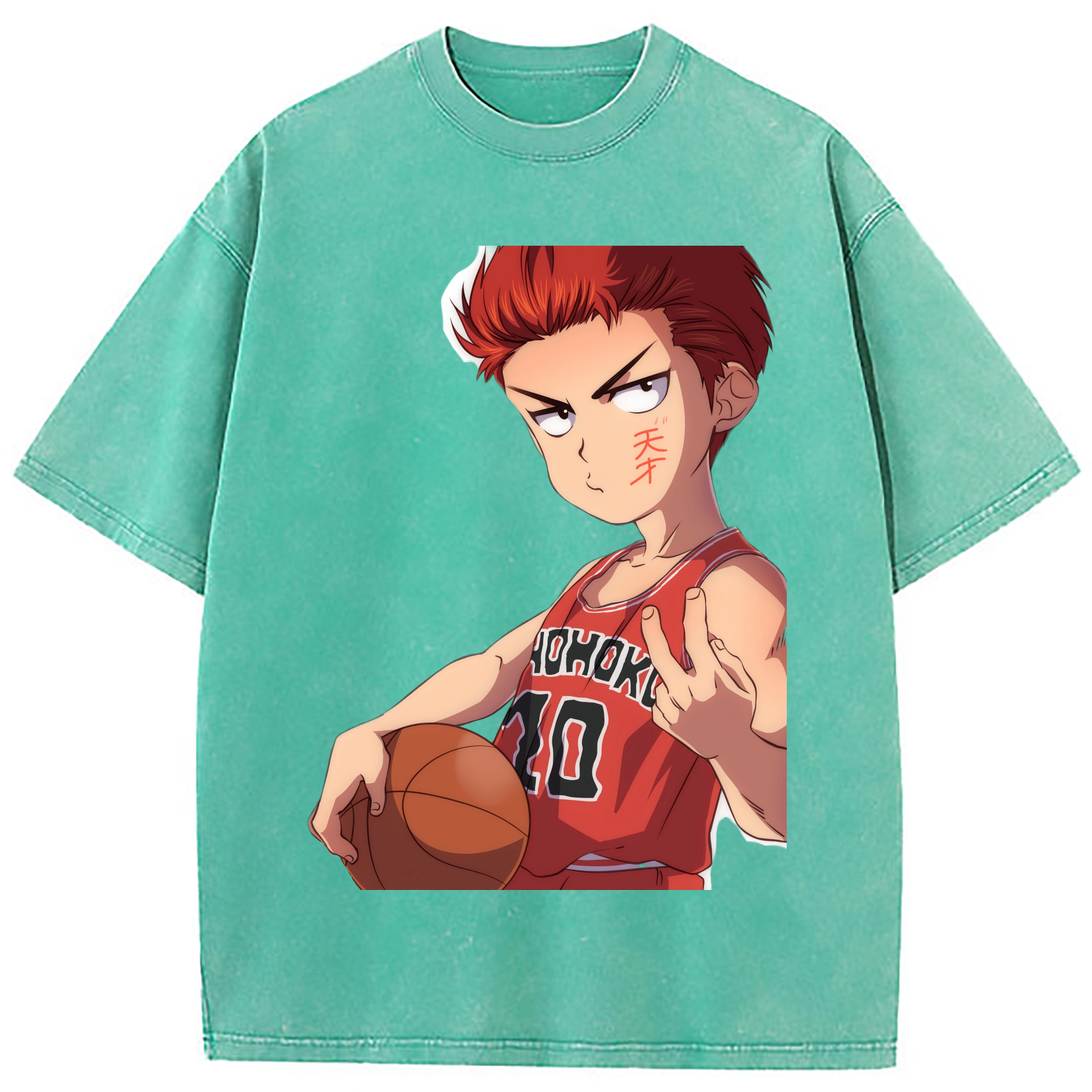 （画像用） SLAM DUNK／スラムダンク 綿100% ヴィンテージ風 半袖Tシャツ（フロントプリント）
